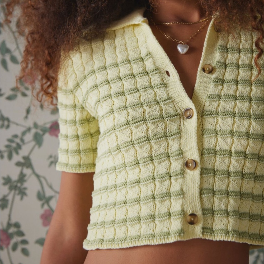 Kimchi Blue button-down Polo Sweater